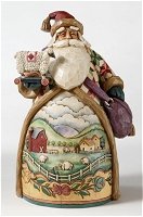 Santa with Farm Scene